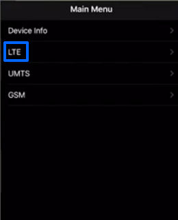 LTEを選択